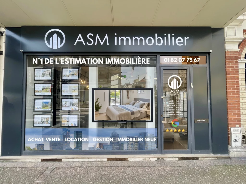 Agence immobilière courbevoie ASM immobilier, agence immobilière la garenne colombes